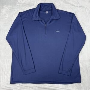 Vintage 90s Patagonia Capilene Lightweight 1/4 Zip Men Size XL Blue Outdoor Rare